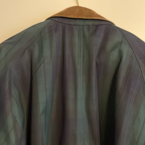 Polo black watch plaid trench coat XL - Picture 4 of 5